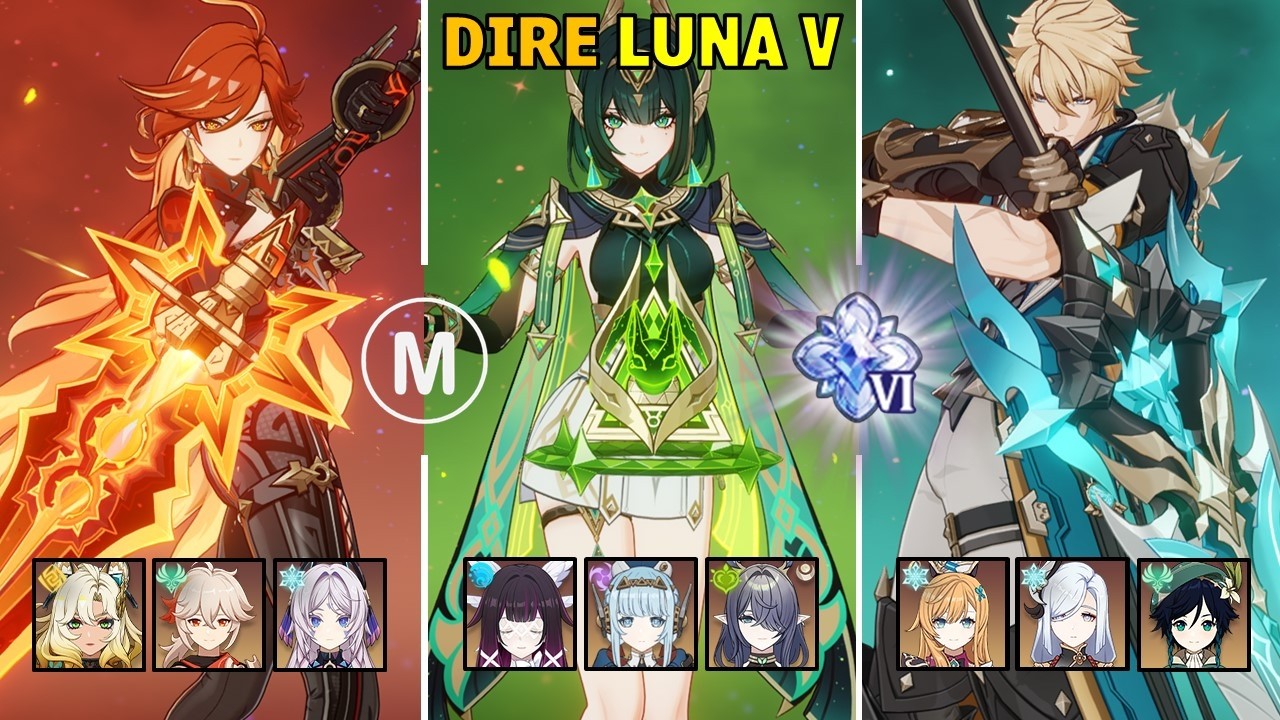 C2 Mavuika & C2 Nefer & C2 Varka - Dire Stygian Onslaught Luna V Genshin Impact