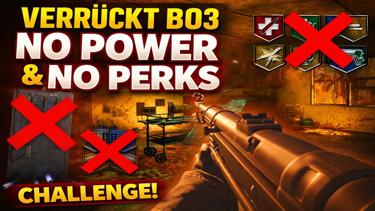 BO3 Verrückt: No Power, No Perks, No Chance...