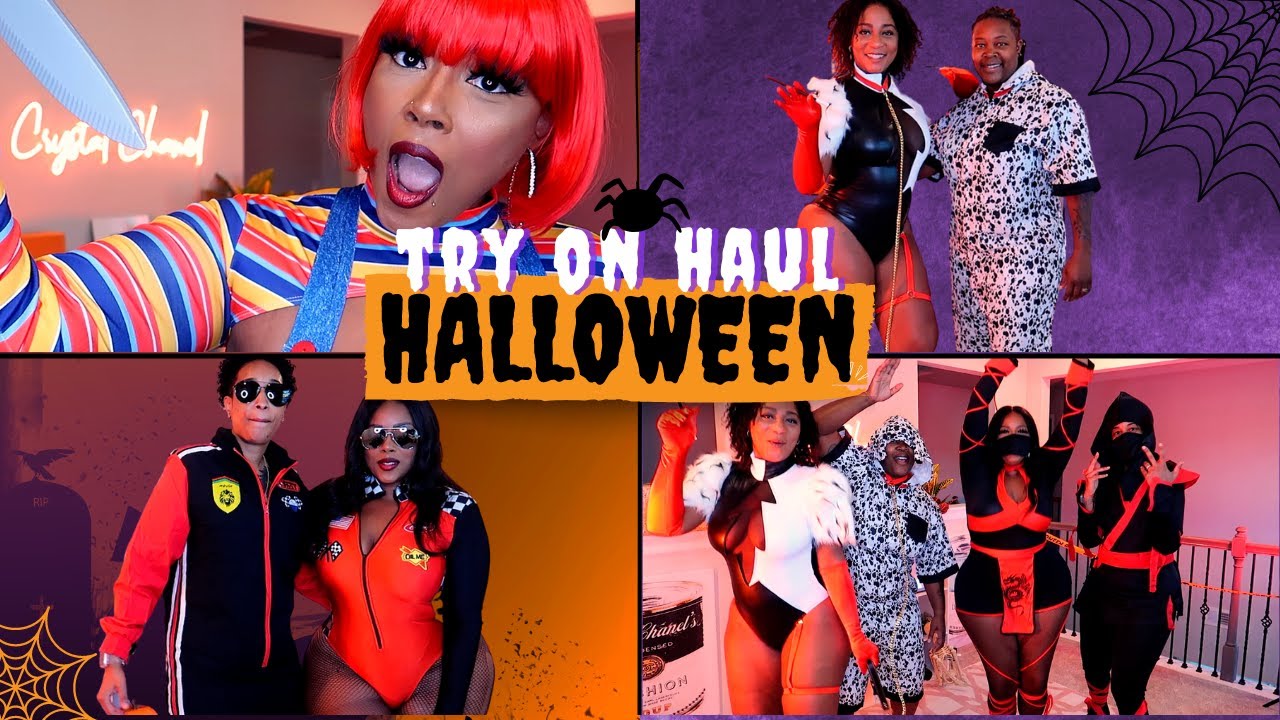 FASHION NOVA HALLOWEEN TRY ON HAUL 2022 | CURVY GIRL PLUS SIZE  + COUPLE FRIENDLY | CRYSTAL CHANEL