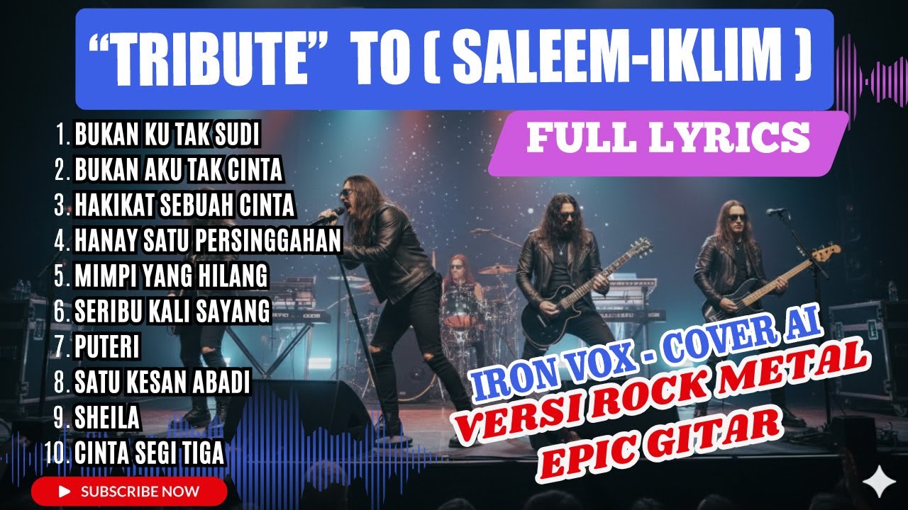 Contoh dan Eksperimen Cover Rock Metal AI