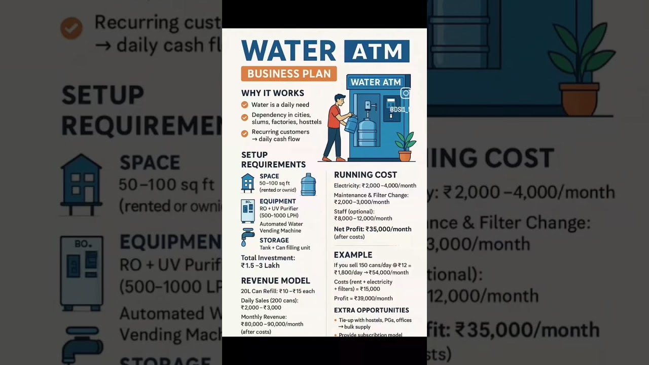 Water ATM business plan.