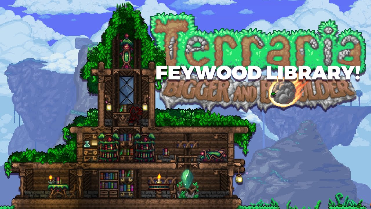 Используем НОВЫЙ Фейвуд для строительства библиотеки! | Terraria 1.4.5