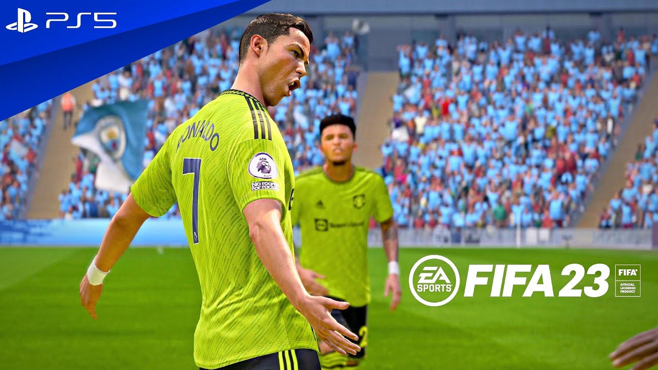 FIFA 23 — «Манчестер Сити» против «Манчестер Юнайтед» — Премьер-лига 22/23, полный матч на стадио...
