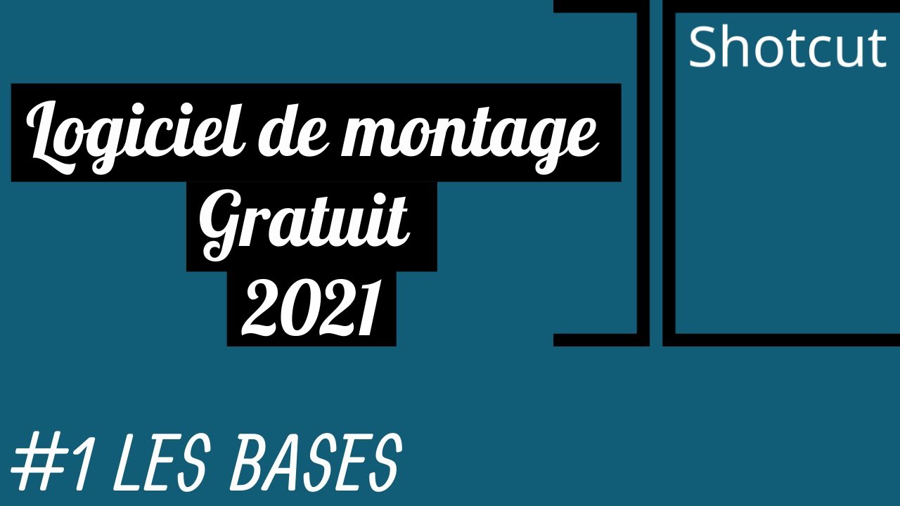LOGICIEL de MONTAGE GRATUIT sur PC ( SHOTCUT 2022) : Windows, mac, linux | Les bases #1