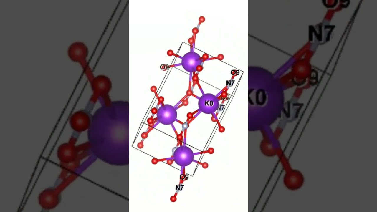 #chemistry KNO3 crystalline structure