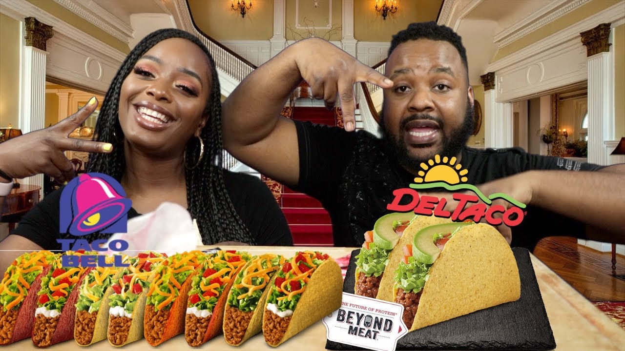 DEL TACO BEYOND MEAT против TACO BELL | ВЕГАНСКИЙ МУКБАНГ | ПИЩЕВОЕ ШОУ