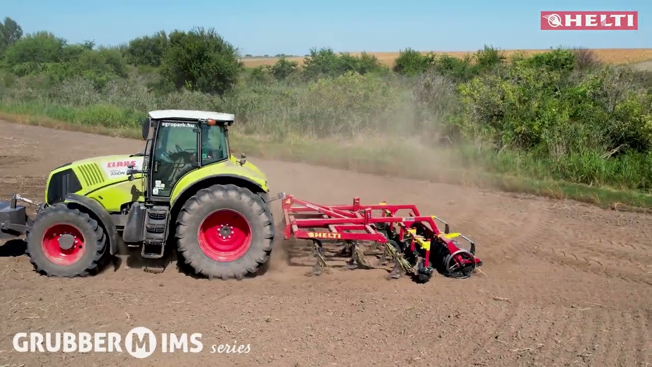 Tárcsázott talajon, 25 cm mélyen a 3 méteres Helti Grubber - Madaras közelében // Claas Arion 820