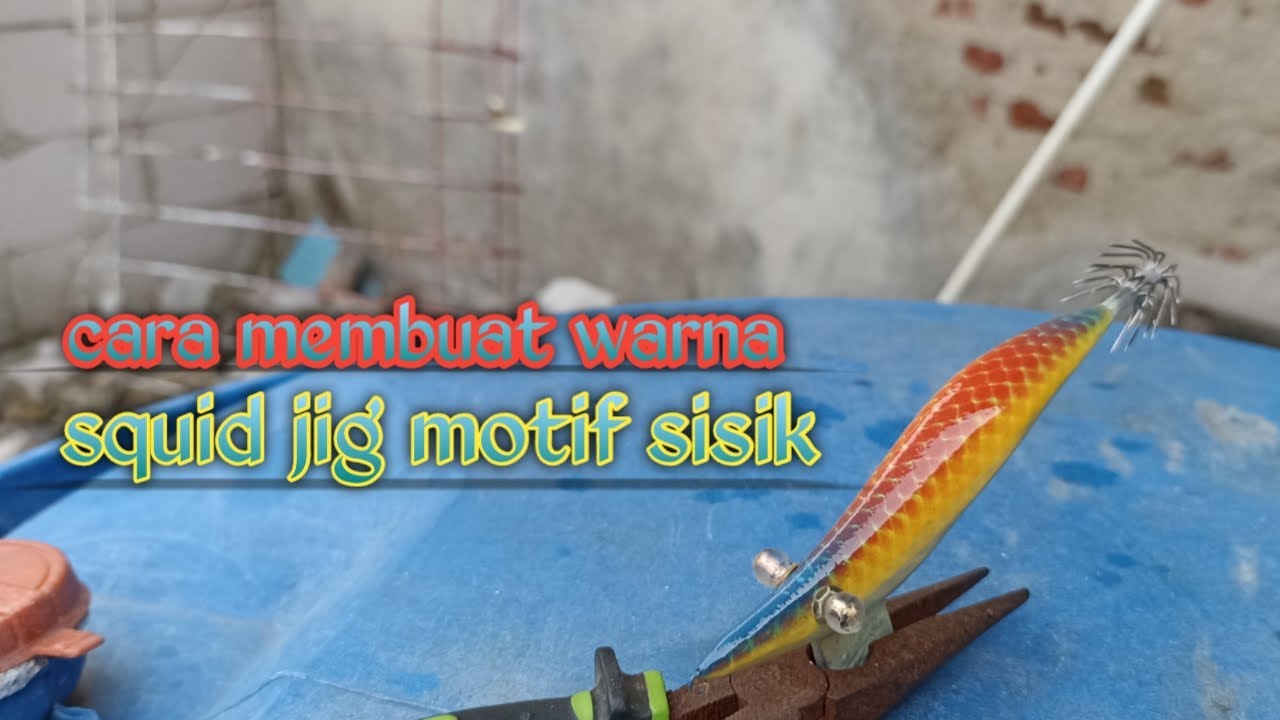 cara membuat squid jig motif sisik _ pulau lancang #umpancumi #pancingcumi
