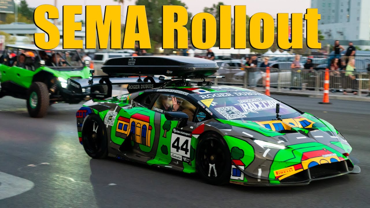SEMA 2025 Roll Out | 1hr Watching All The Show Cars Leave SEMA