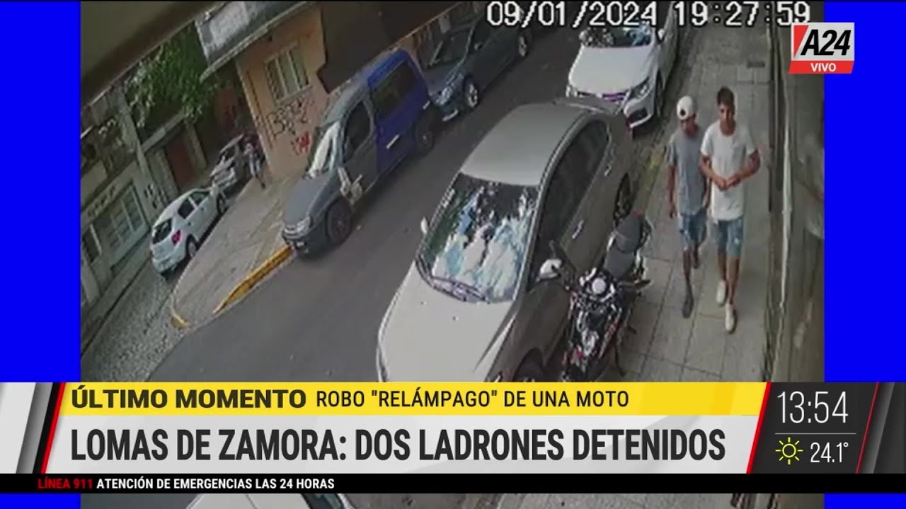 🚨 Lomas de Zamora: ladrones de moto detenidos
