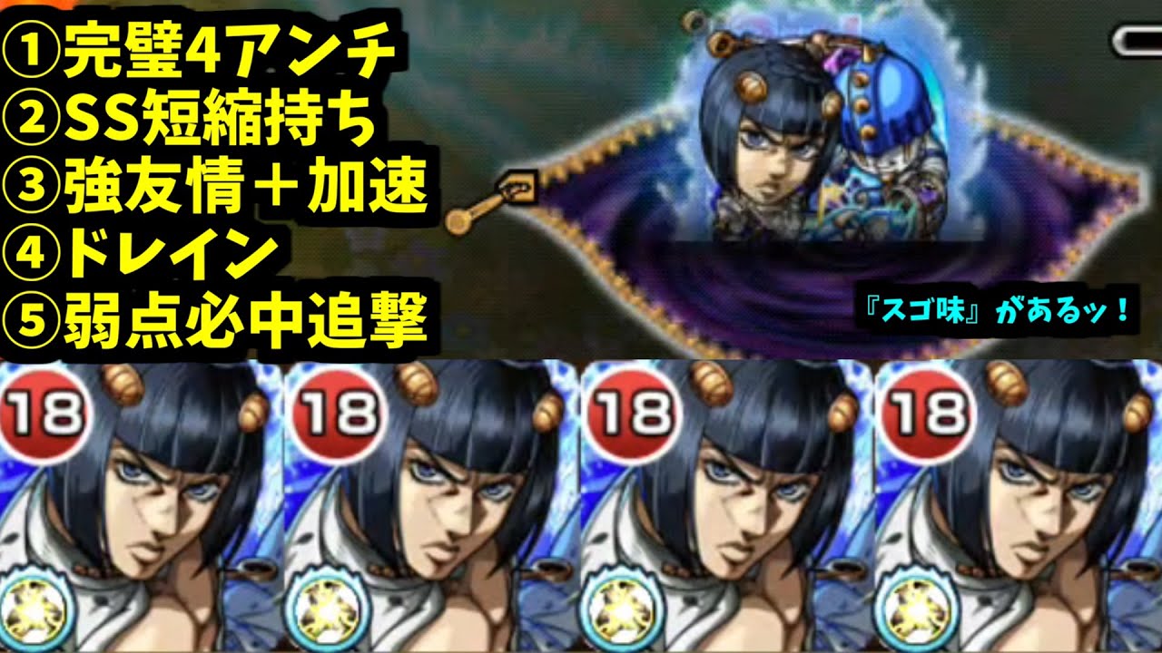 【ブチャラティ】この味は！...性能が壊れてる『味』だぜ...【モンスト】