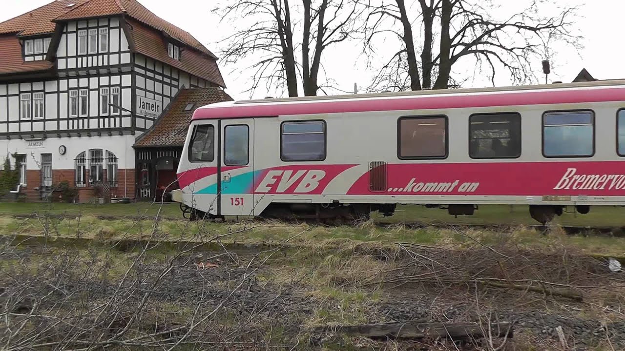 Fahrten auf der Jeetzeltalbahn 2012 - mit VT 628 der EVB