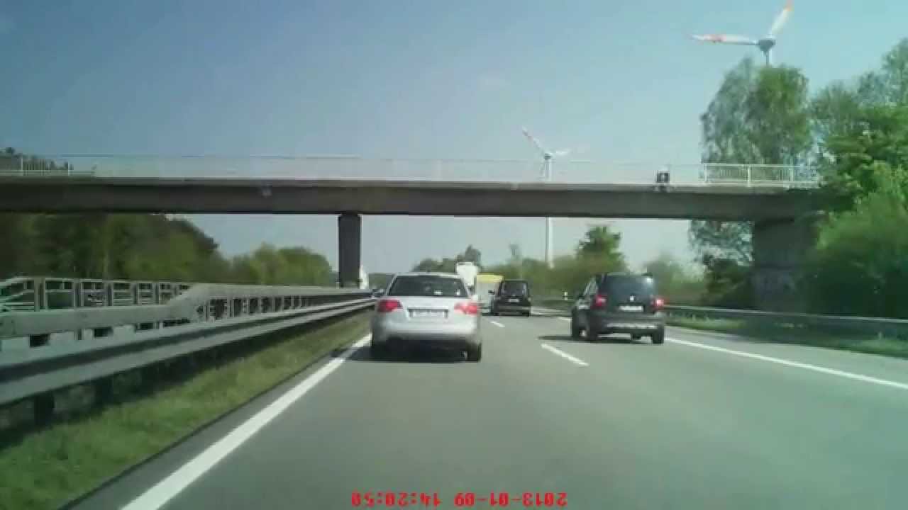 Autobahn 28 Oldenburg Richtung Bremen (vom Kreuz Oldenburg-Ost nach Ganderkesee-West)