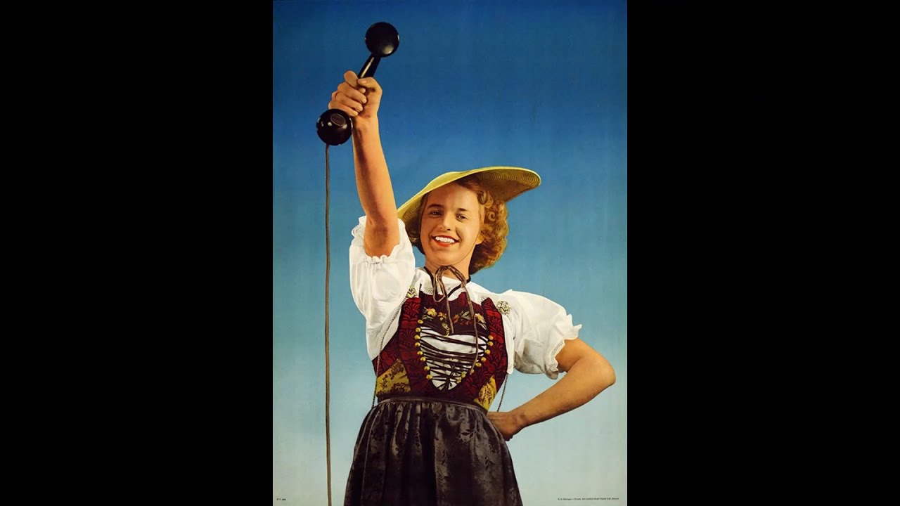 Schweizer  PTT Wandtelefon Modell 50 von 1956