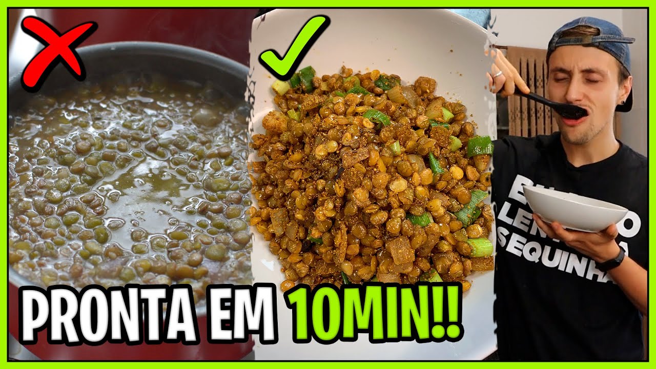Essa LENTILHA SEQUINHA ficou melhor que CARNE MOÍDA! ✅