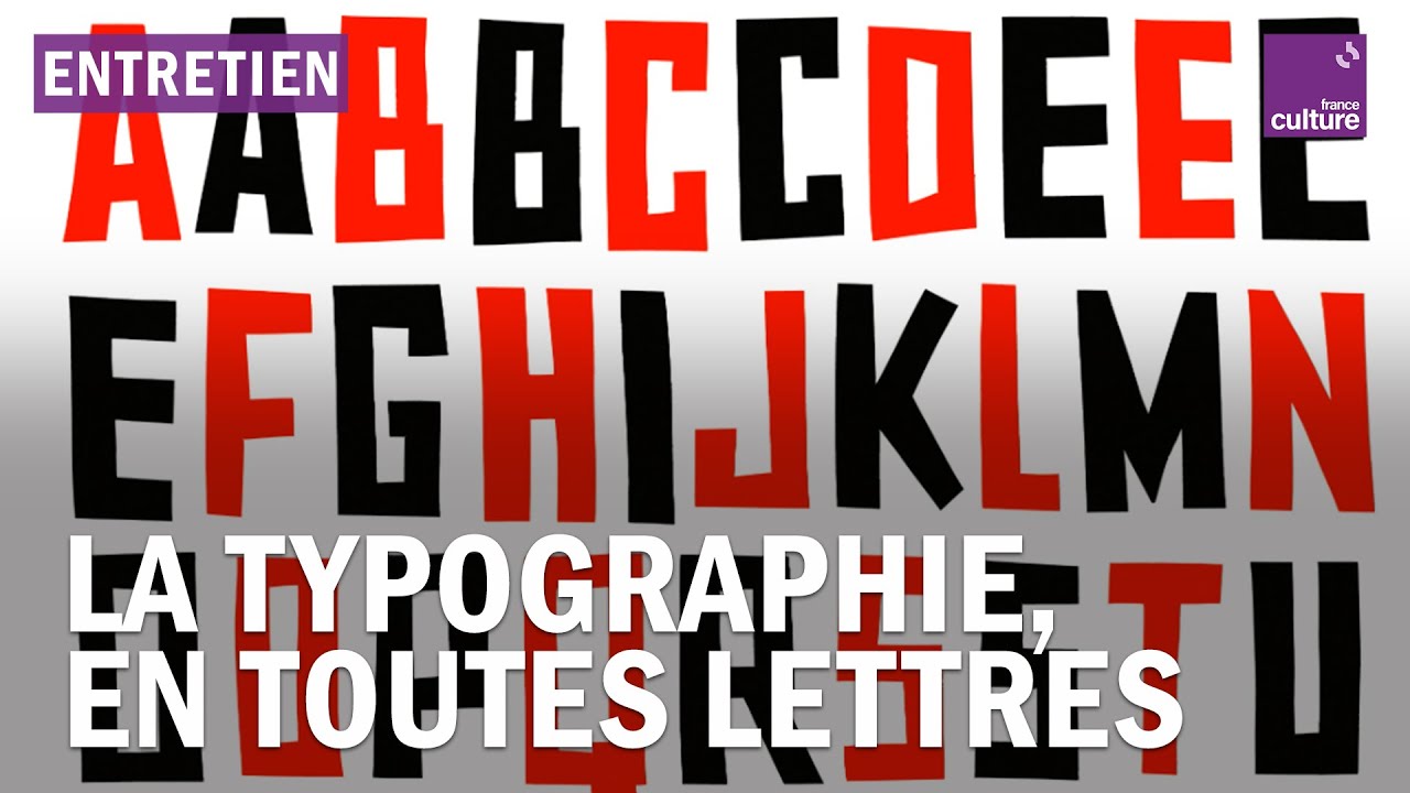 La typographie en toutes lettres