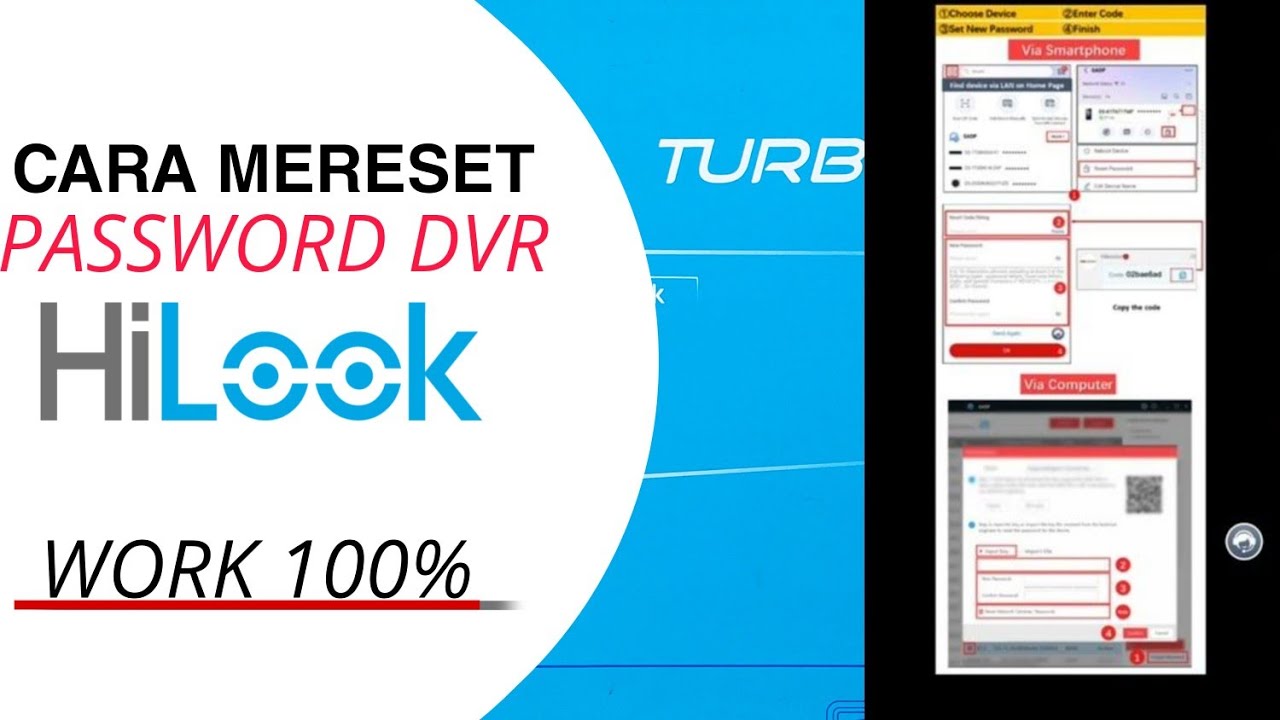 CARA RESET PASSWORD DVR HILOOK 2024 | HIK PARTNER PRO