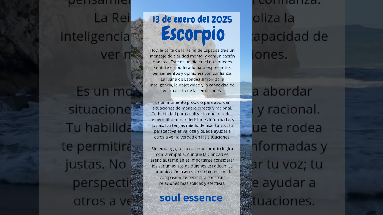 #tarot #escorpio #horospoco