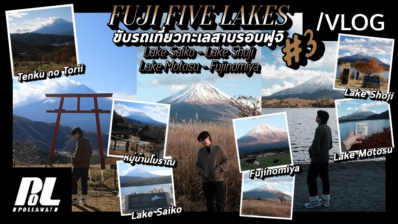 POLLL VLOG EP.29: แวะครบจบทะเลสาบรอบฟูจิกับ Lake Saiko, Shoji และ Motosu ! 🌾  | Fuji Five Lakes#3 🗻