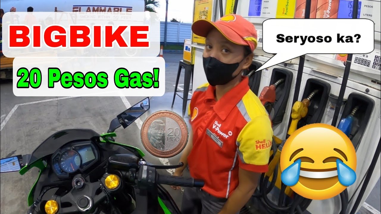 Zx25r Bigbike 20 Pesos GAS challlenge || kinabahan ako! haha
