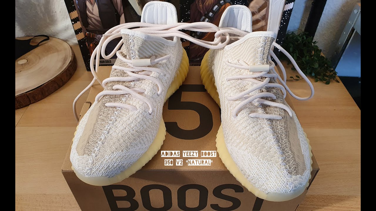 Yeezy 350 V2 Natural - On Feet and Check * Top 97%
