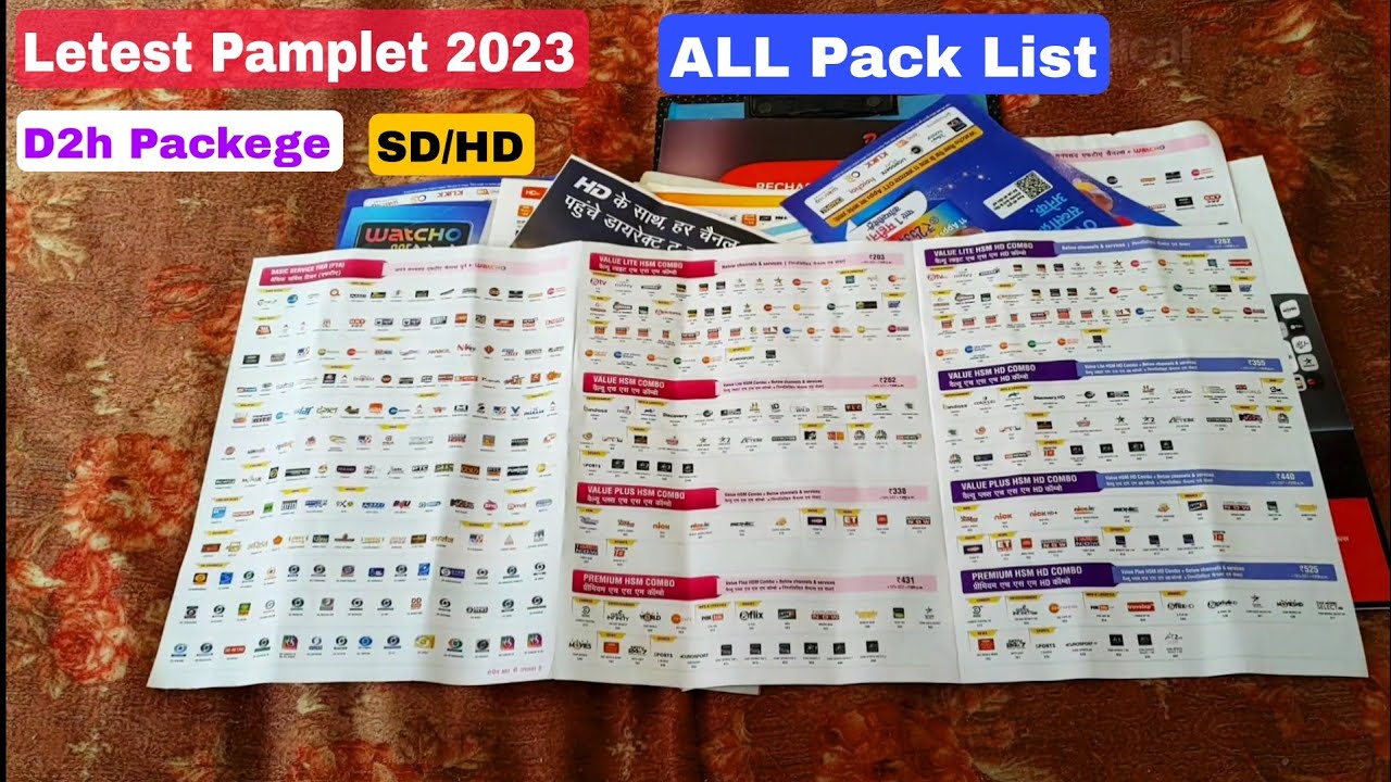 D2h Channel List | Videocon D2h Plans | Best D2h Plan 2025 | Videocon D2h New Plan | D2h Pack 2025