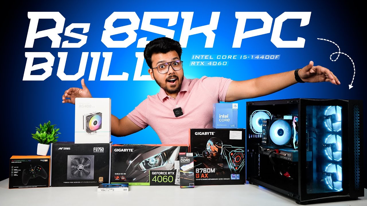 Best Rs 85K Gaming & Streaming PC Build 2025 💻 | RTX 4060 + i5-14400F 🔥