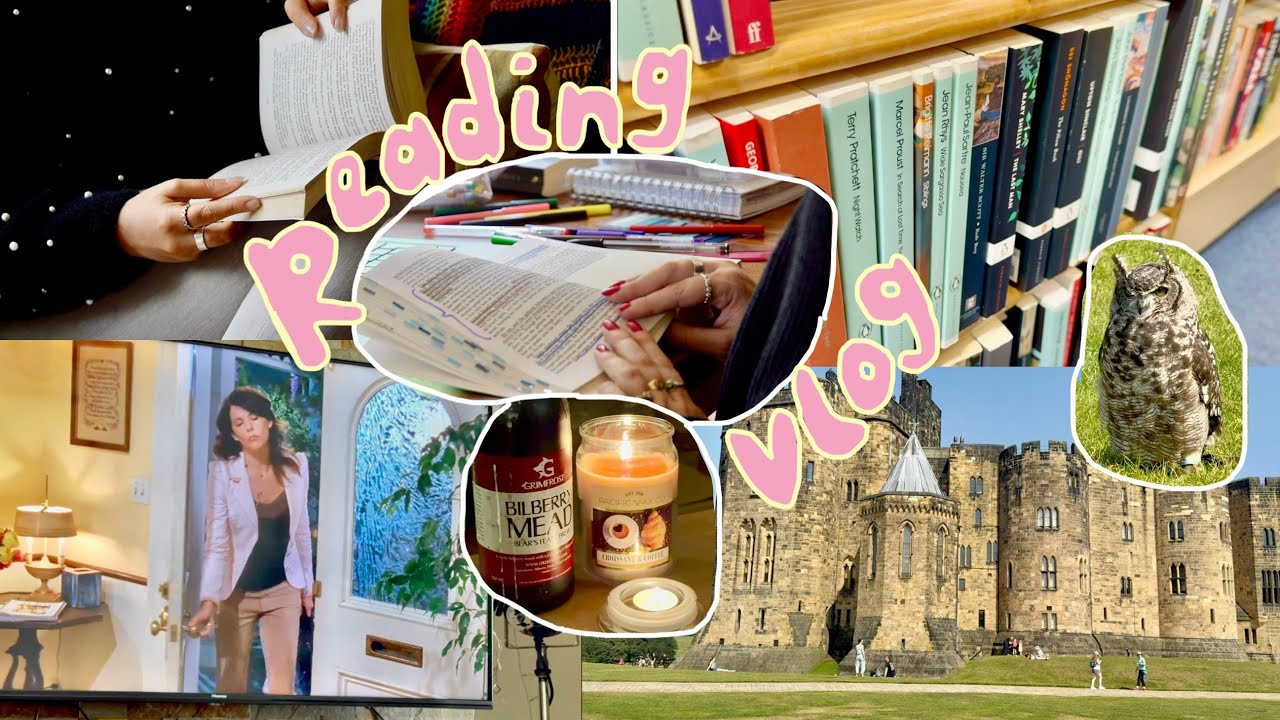 READING VLOG 📚✨| book shopping, reading thrillers & get ready with me + Gilmore girls