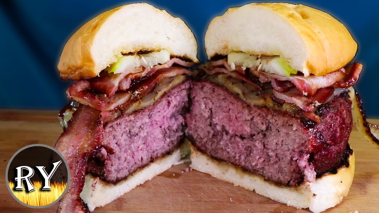The Dig Daddy BBQ Burger Grilled On The Weber Kettle