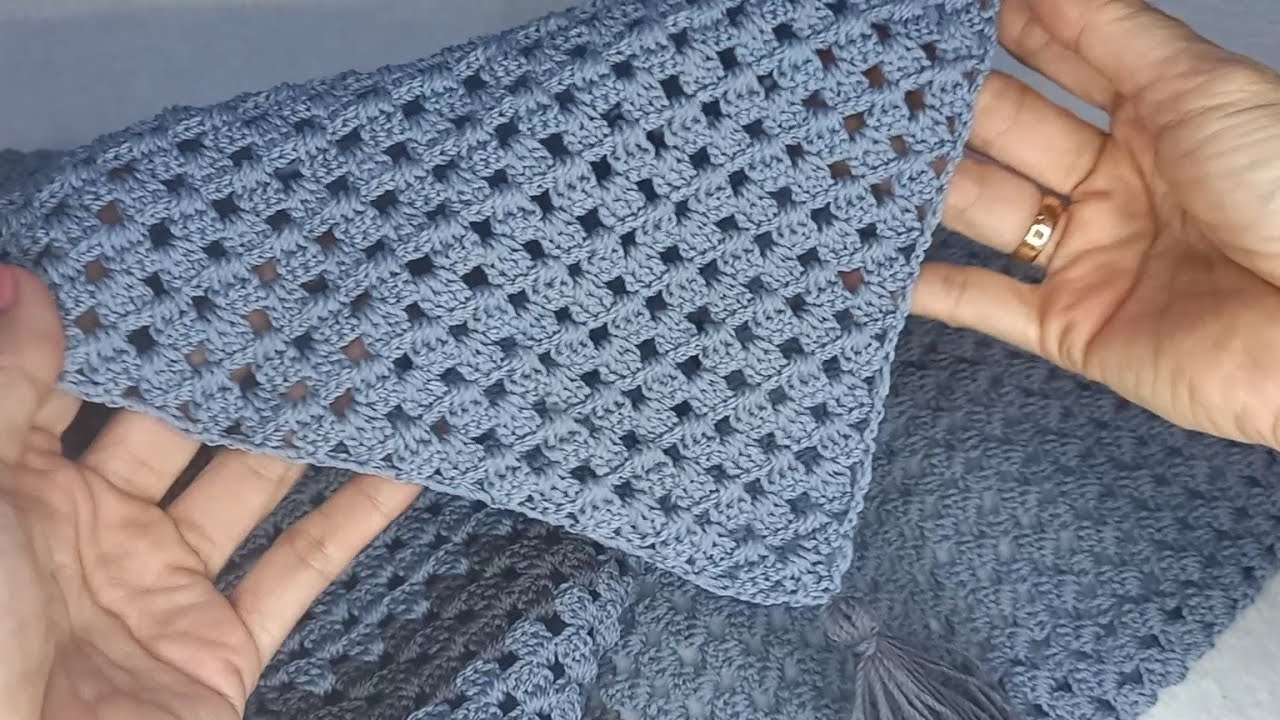 Tutorial Table Runner Crochet with Granny stitch and Tassel || Taplak Meja Rajut dengan Rumbai