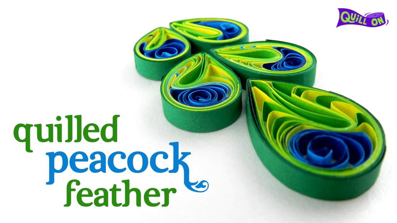 Interesting Quilling Peacock Feather