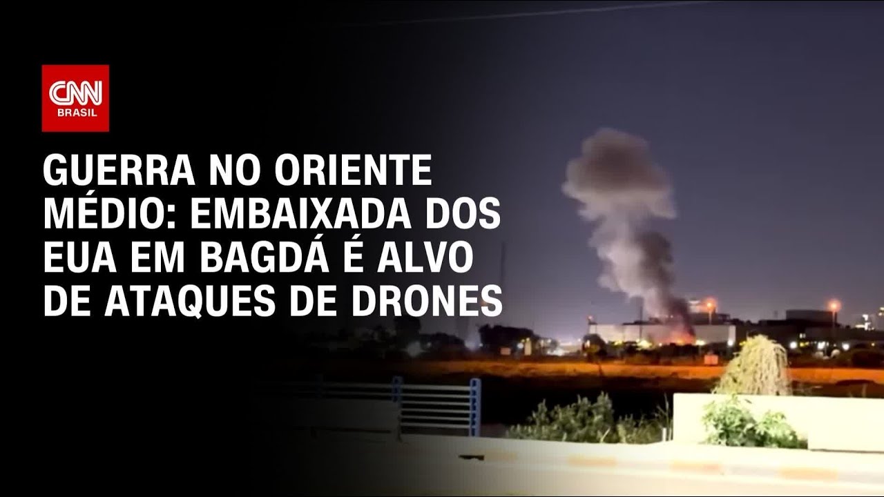 Embaixada dos EUA em Bagdá é alvo de ataques de drones e foguetes | CNN NOVO DIA