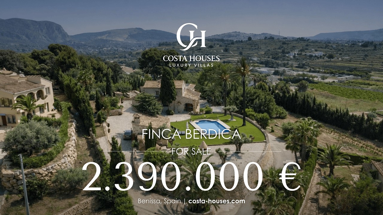 FINCA BERDICA · FINCA MEDITERRÁNEA DE PIEDRA CON VISTAS PANORÁMICAS EN VENTA EN BENISSA COSTA BLANCA
