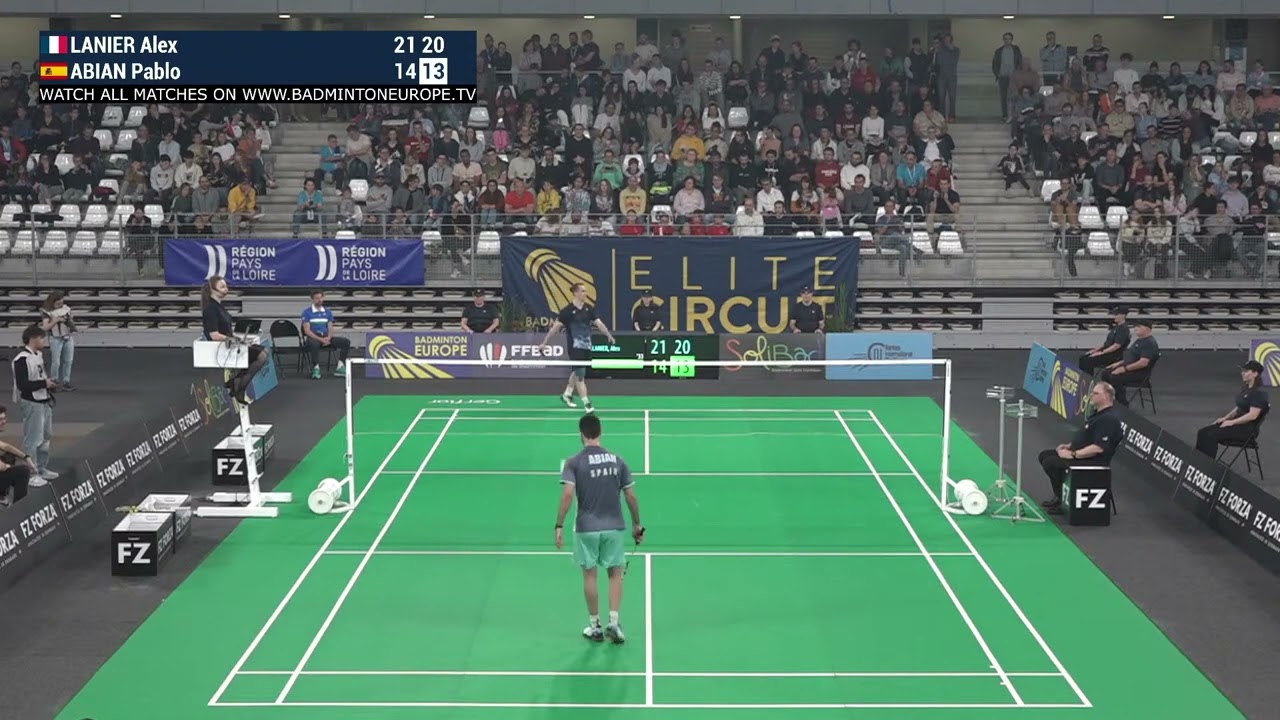 Match point - Alex Lanier vs Pablo Abian - MS, Final - Nantes Int. 2024