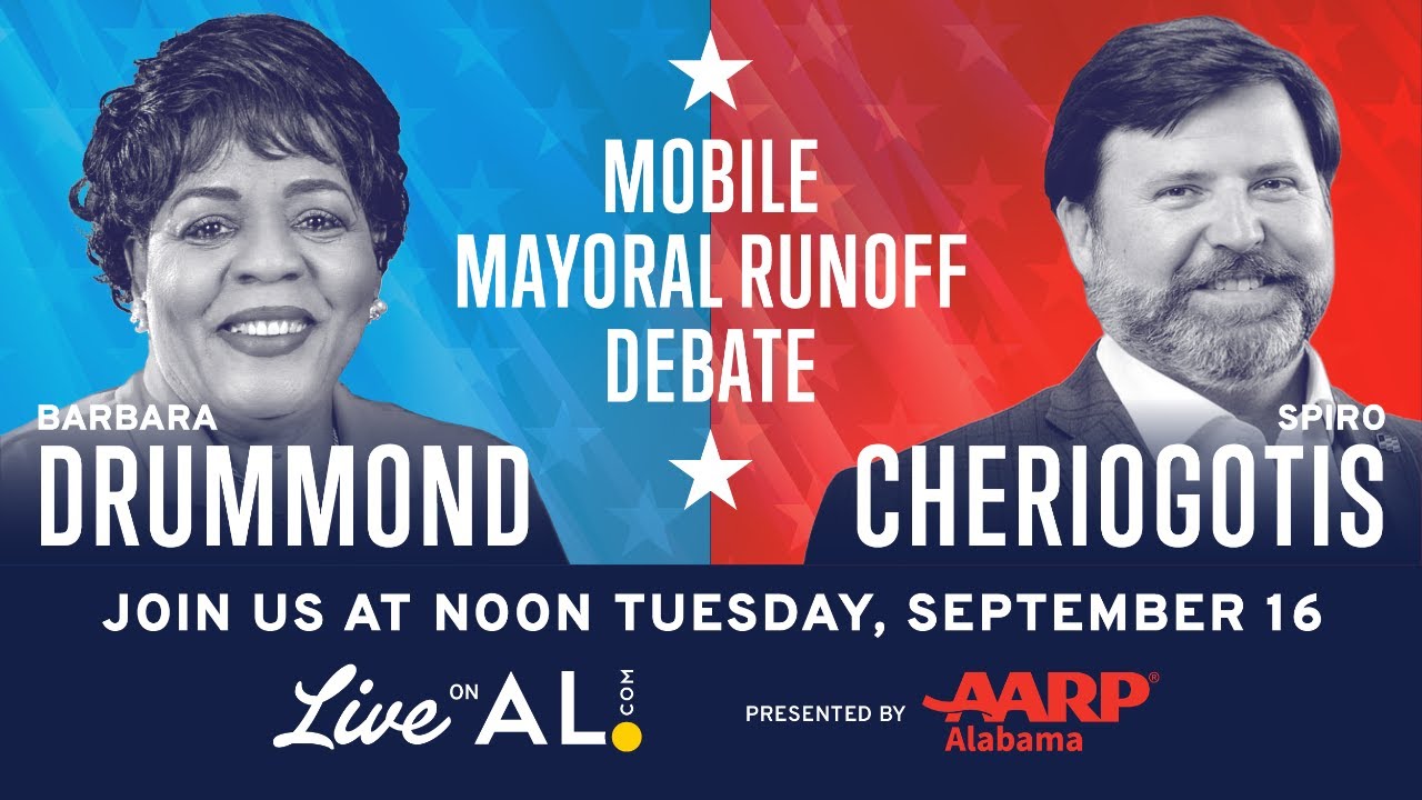 Mobile Mayoral Runoff Debate: Barbara Drummond vs. Spiro Cheriogotis