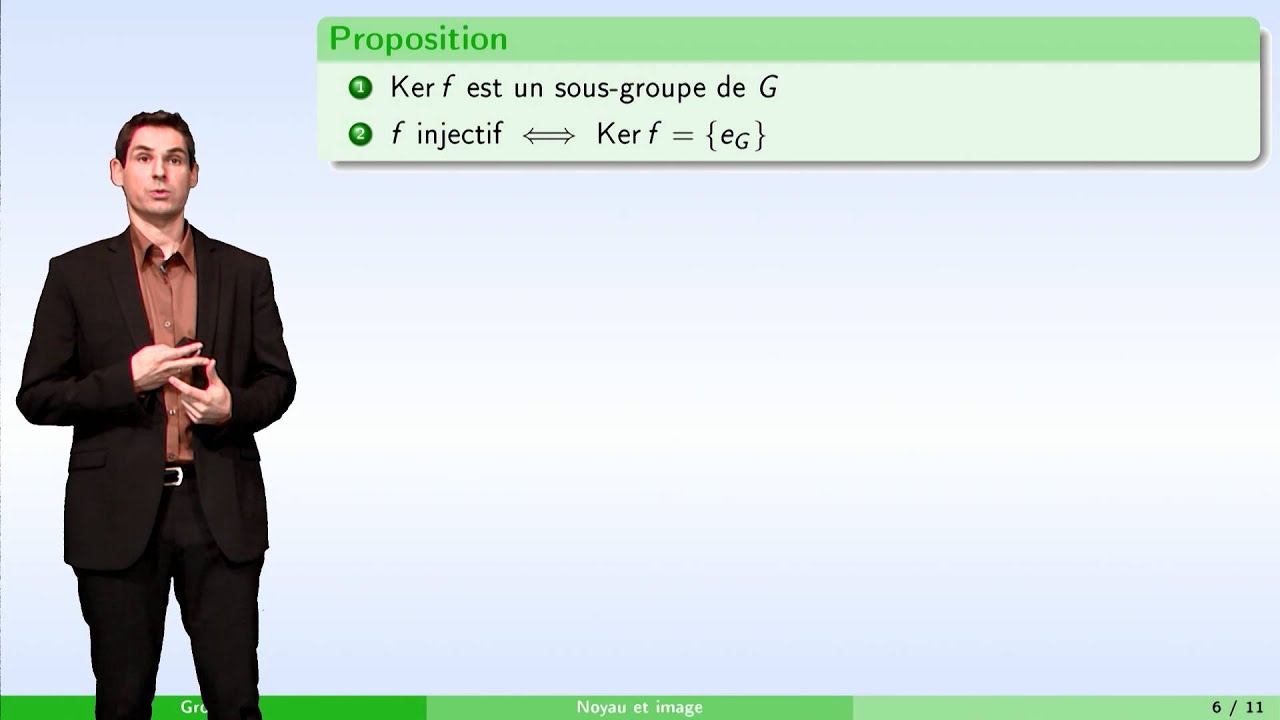 Groupes - partie 3 : morphismes de groupes