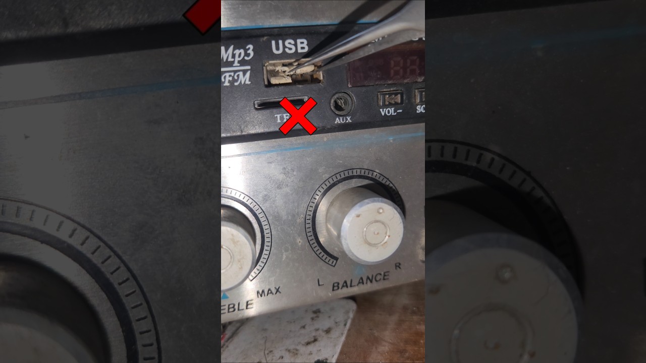 🔥Amplifier USB Port Repair Easley#shorts #trending #repair #usb #amplifier #electronics #repairguide
