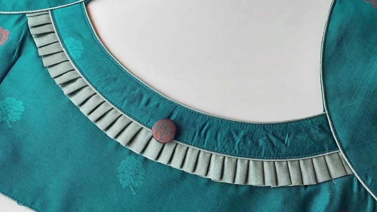 design no 1063. Step-by-Step Tutorial on How to Sew a Special Model Blouse Neck Design