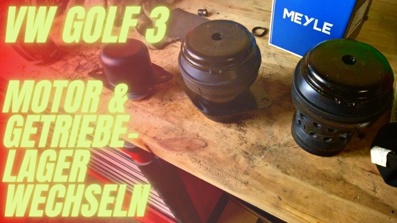 VW Golf 3 Motorlager + Getriebelager tauschen | Endlich direktere Gasannahme und mehr Ruhe !