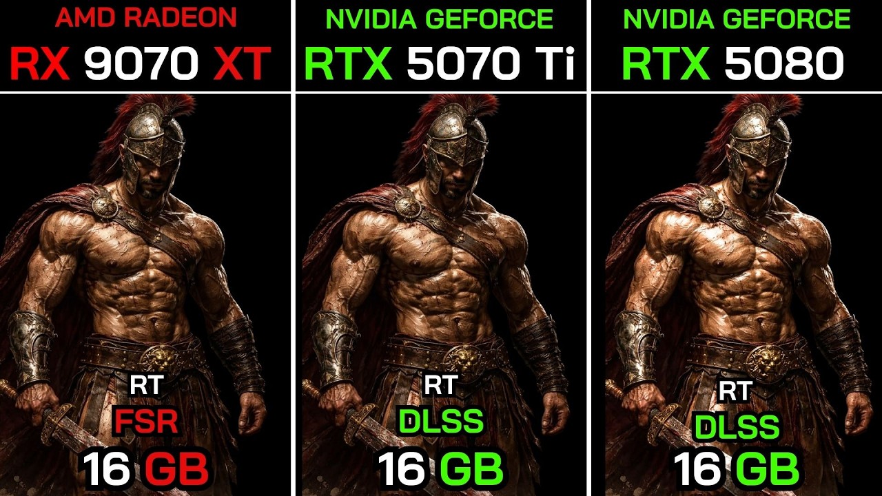 RTX 5070 Ti VS 5080 VS RX 9070 XT (9800X3D) : 10 Games