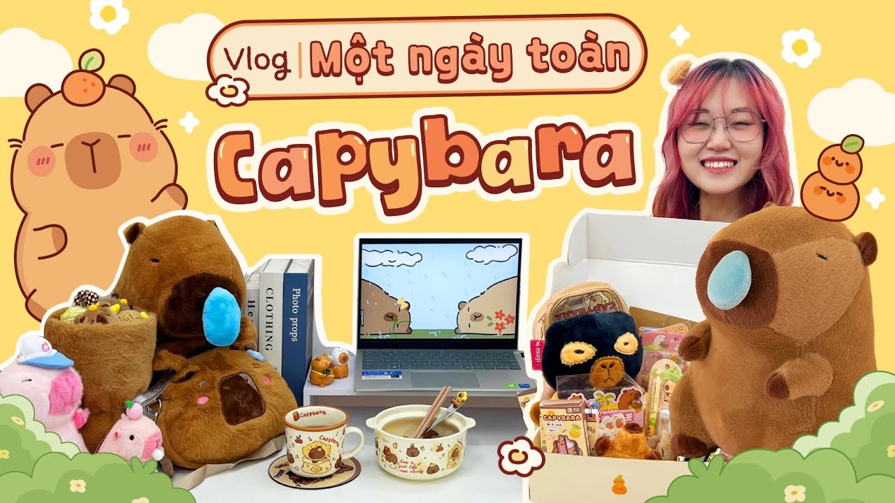 ASMR ✨ | VLOG MỘT NGÀY TOÀN CAPYBARA - Moji Channel