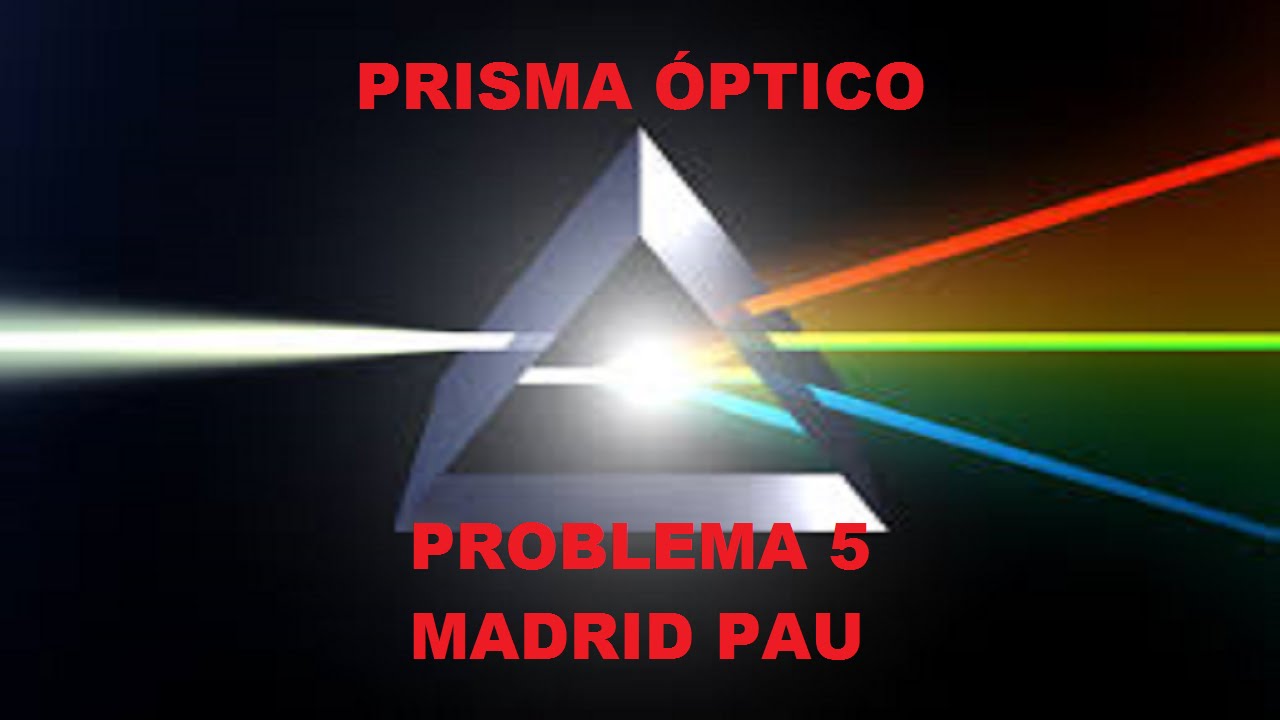 Como resolver problemas de prisma óptico. Ángulo del prisma y de desviación mínima.