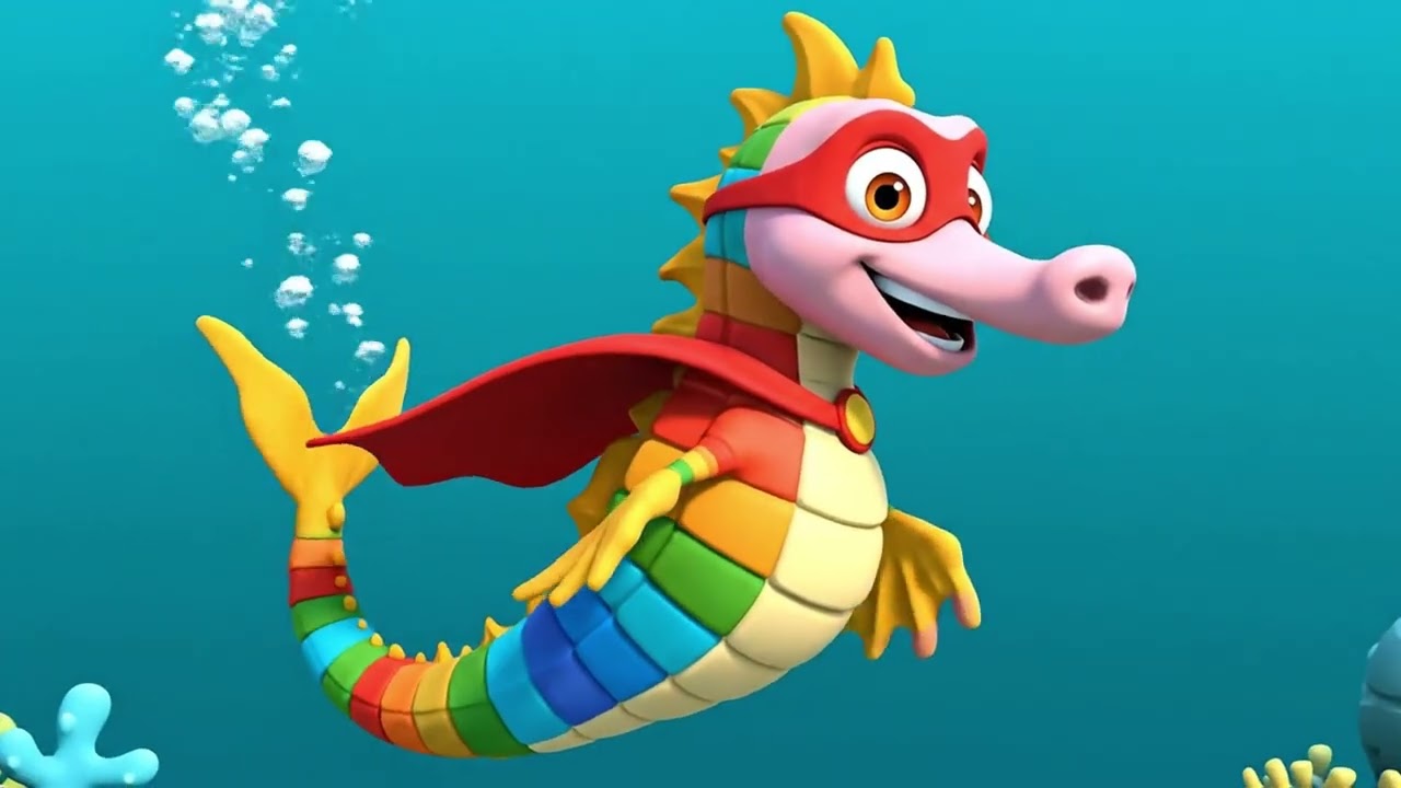 Smart Seahorse vs 10 Epic Jungle Trials for a Giant Sausage! Disney-Style Animated Adventure
