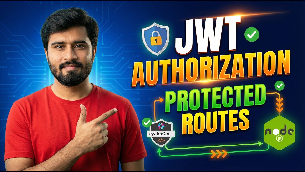 15- JWT Authorization in Node.js | Secure & Protect Routes using Middleware