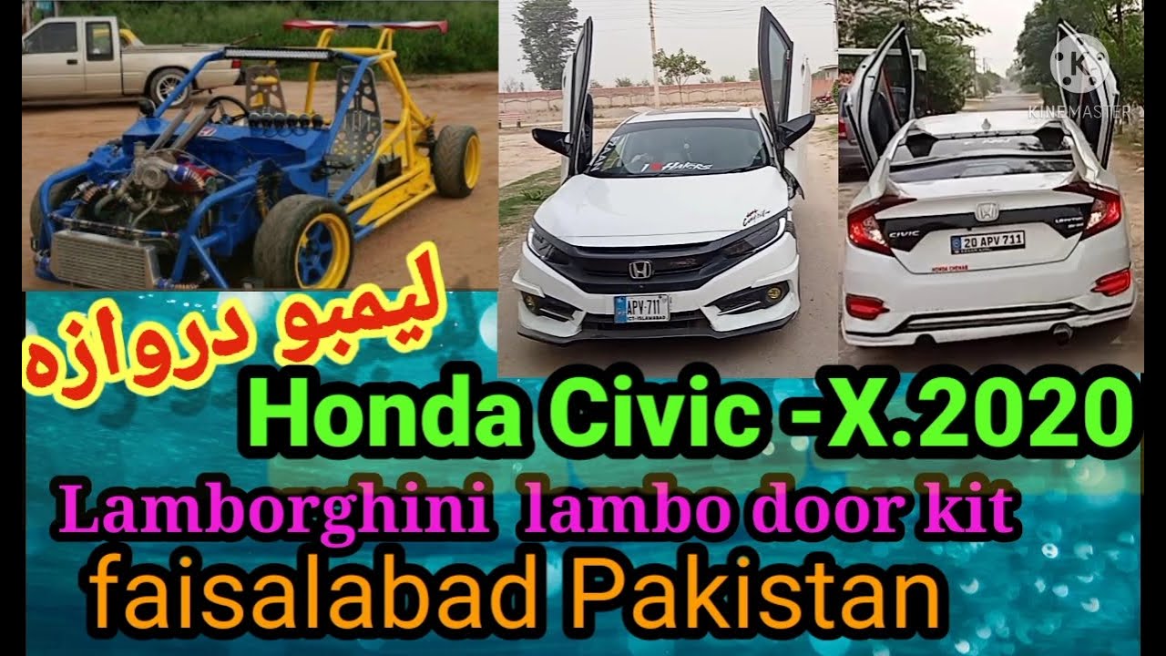 lambo door Honda Civic 2022-X 20 Lamborghini |  faisalabad Pakistan|Baghdadi modification
