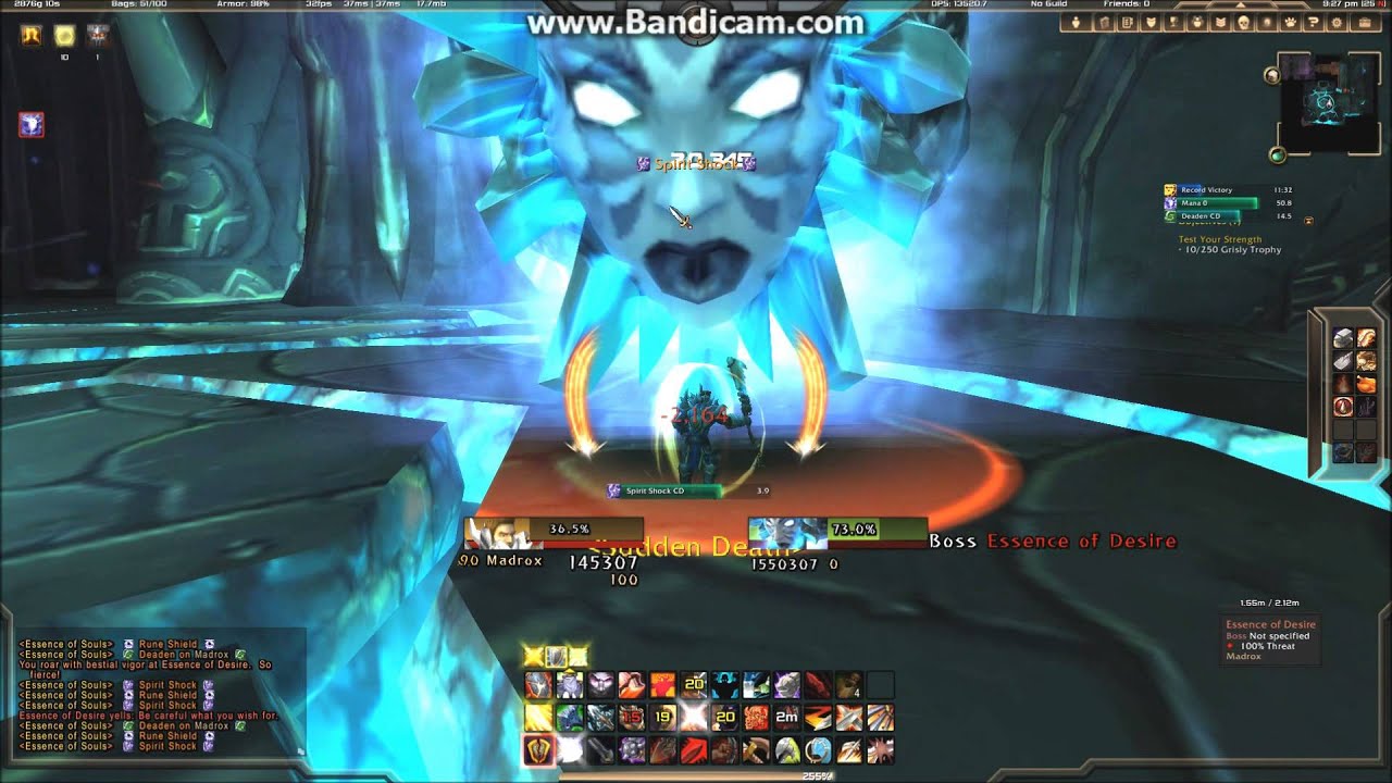 WoW: level 90 Arms Warrior Solo Essence of Despair Fight