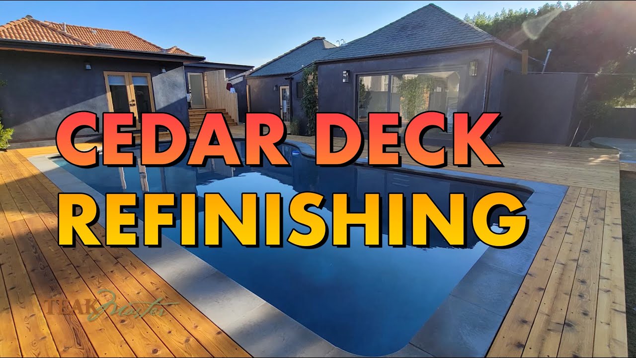 Cedar Deck Refinishing