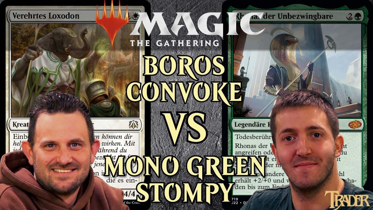 MTG Pioneer Format Deck Duelle | Magic the Gathering deutsch | boros convoke vs mono green stompy