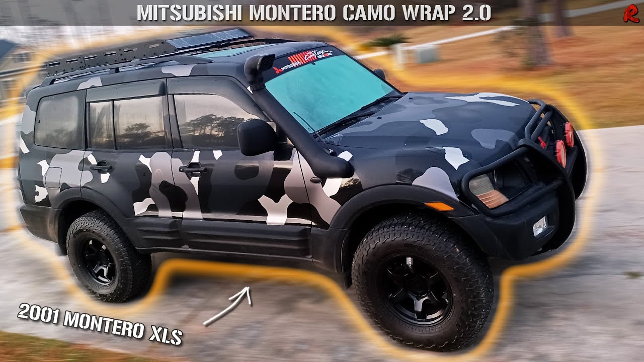 New Camo Vinyl Wrap And Old Wrap Removal for the Montero | DIY Partial Camo Wrap