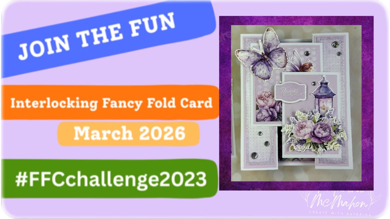 Lavender & Fairs Gatefold Interlocking Card with Pocket & Bookmark ✨ #ffcchallenge2023 